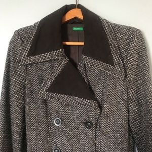 United Colors of Benetton | Tweed Long Coat